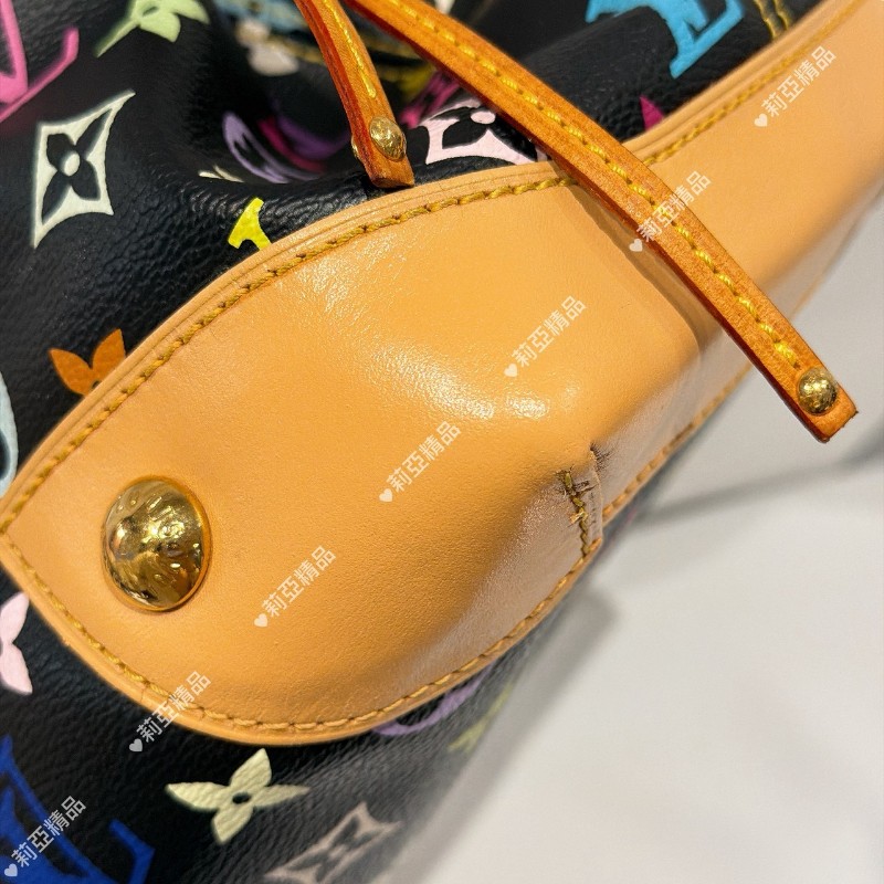 莉亞精品♡LV 黑三彩手提包 二手美包-9