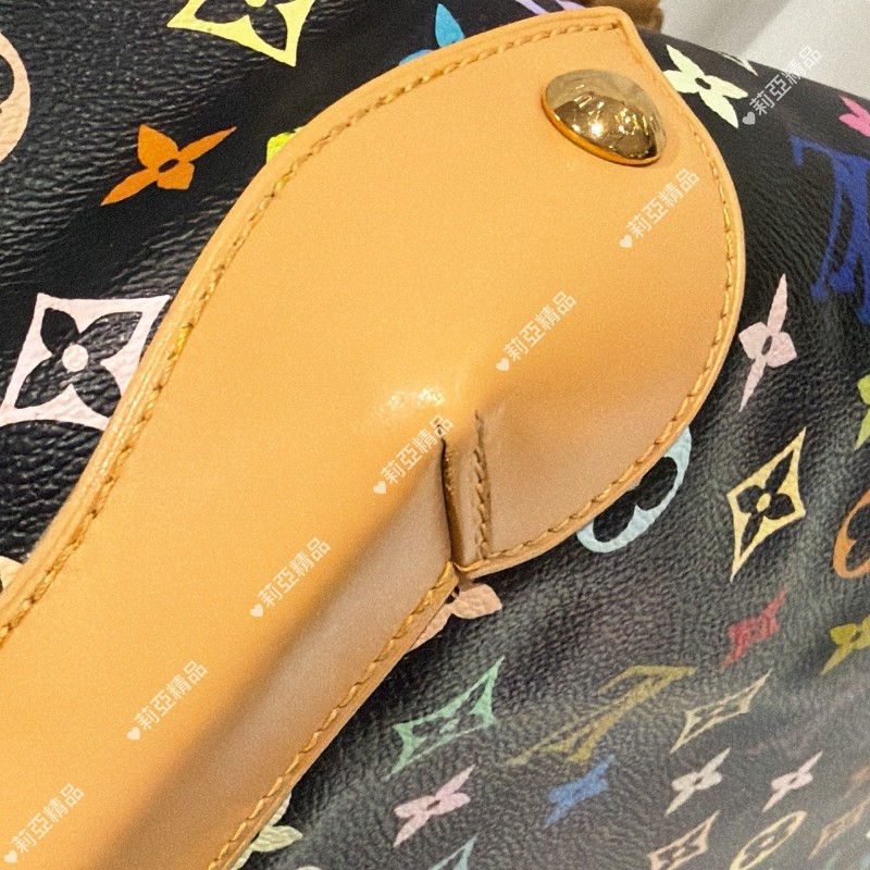 莉亞精品♡LV 黑三彩手提包 二手美包-10