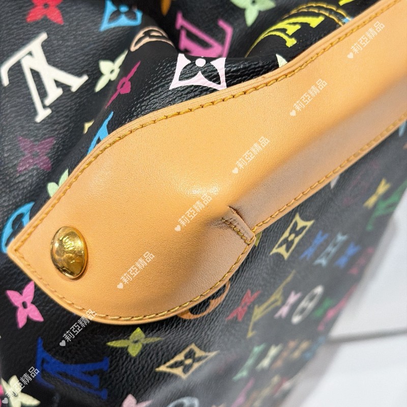 莉亞精品♡LV 黑三彩手提包 二手美包-12