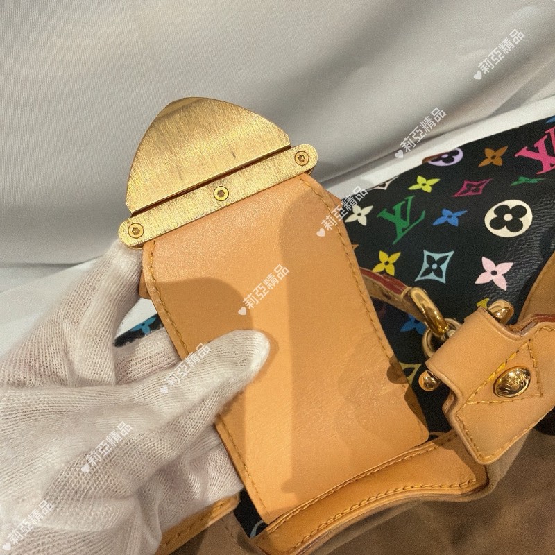 莉亞精品♡LV 黑三彩手提包 二手美包-16