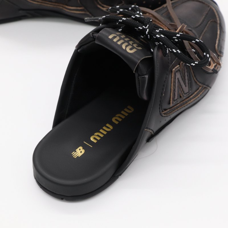 【閒置品♥️試穿過】MiuMiu 繆繆 x New Balence 530 SL裝飾 小牛皮 祼跟鞋 EU36 1/2|專櫃 42,000-5