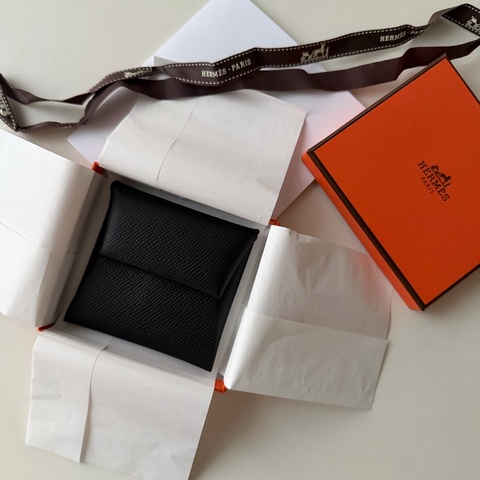 Hermes Bastia 零錢包 黑 全新 台灣購入