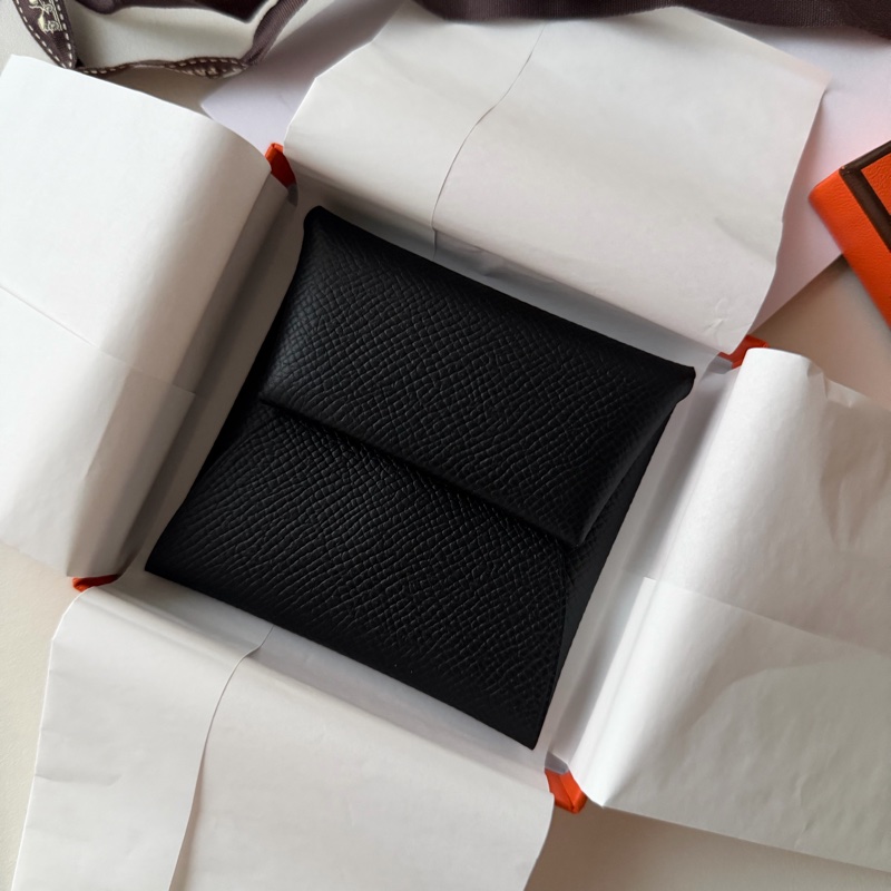 Hermes Bastia 零錢包 黑 全新 台灣購入-1