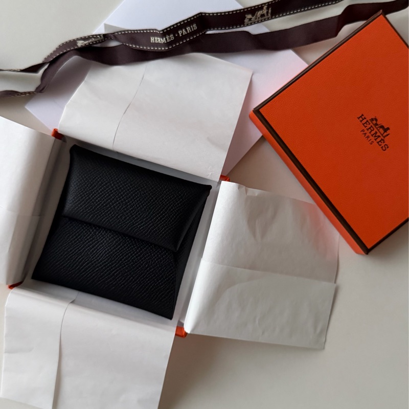 Hermes Bastia 零錢包 黑 全新 台灣購入-3