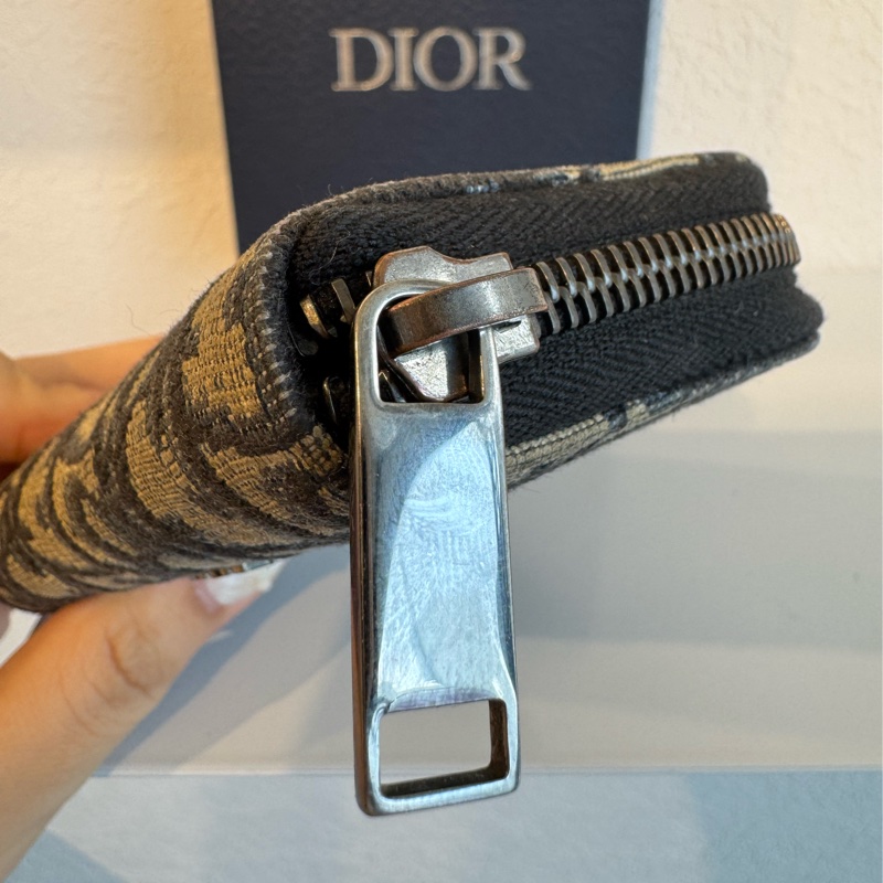 Dior藍緹花ㄇ拉零錢包-10