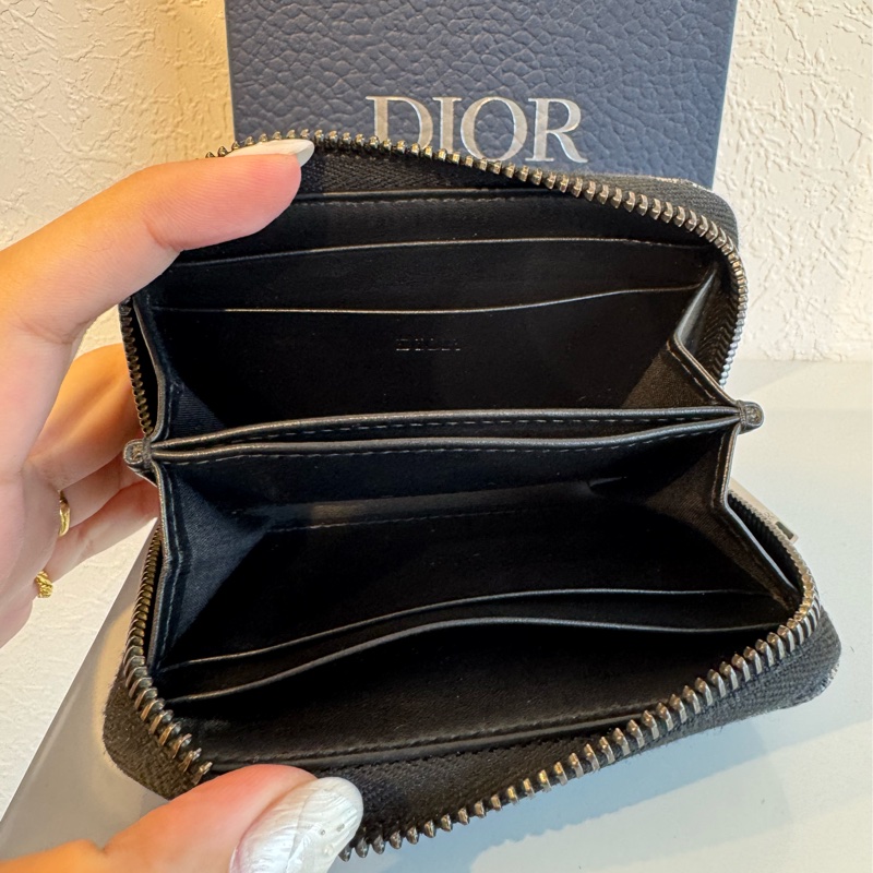 Dior藍緹花ㄇ拉零錢包-18