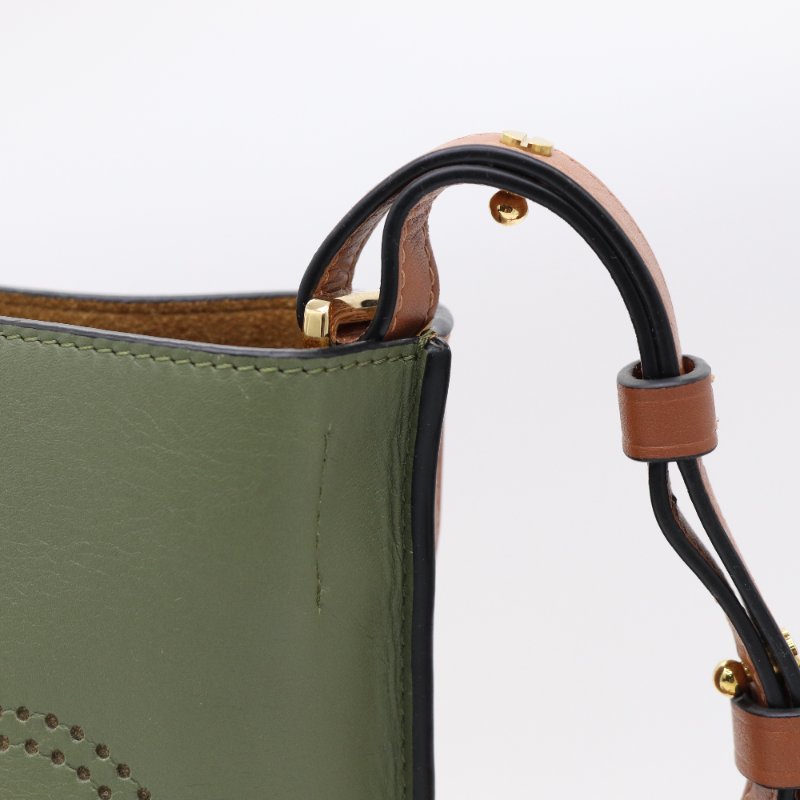 Loewe 羅威 Anagram Gate 豆綠色 牛皮 水桶 單肩包 斜挎包-4
