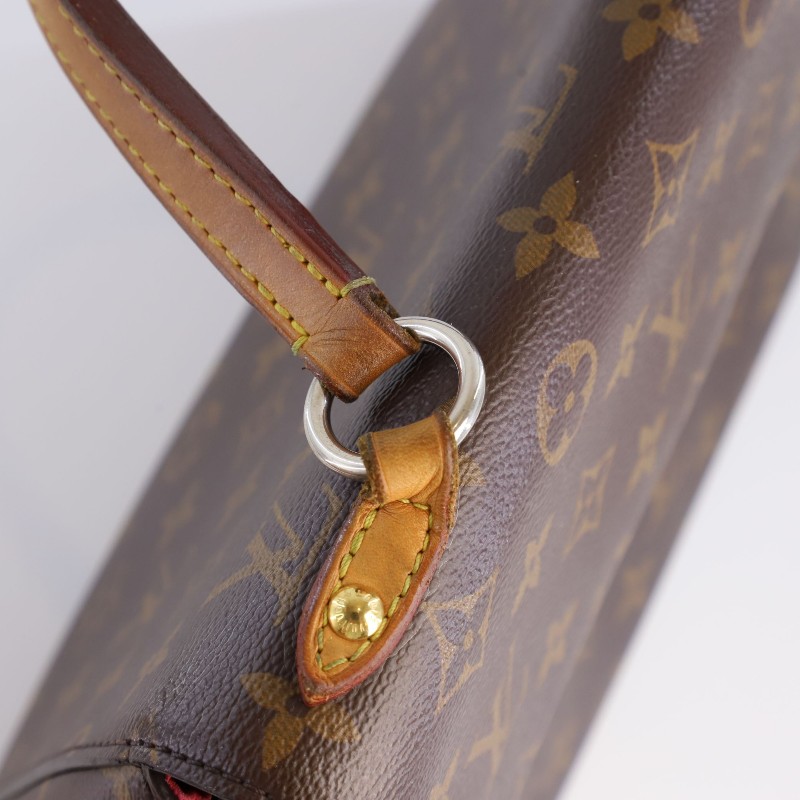 LV Culny BB 老花克魯尼 老花配玫紅肩帶 手提包 肩背包-11
