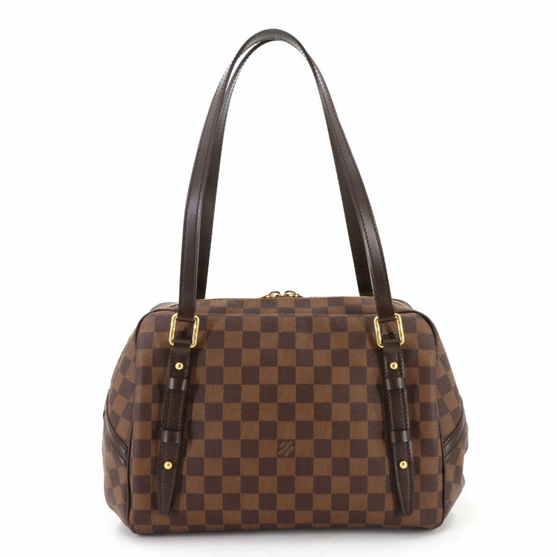 Louis Vuitton Damier Rivington 小號 Ebene 單肩包,N41157-1