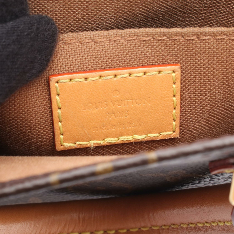 LOUIS VUITTON Petit Sac Plat 單肩包 手提包 M69442 Monogram 帆布 二手 女士-3