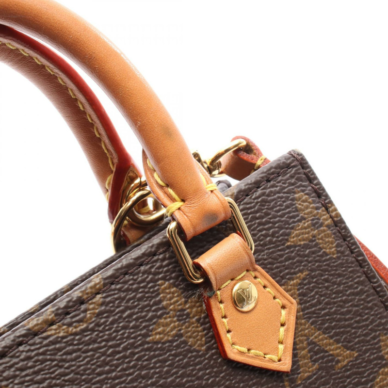 LOUIS VUITTON Petit Sac Plat 單肩包 手提包 M69442 Monogram 帆布 二手 女士-4
