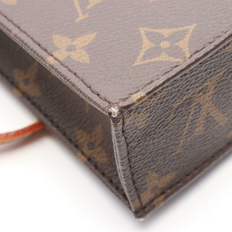 LOUIS VUITTON Petit Sac Plat 單肩包 手提包 M69442 Monogram 帆布 二手 女士-5