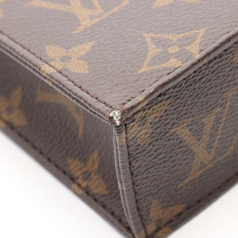 LOUIS VUITTON Petit Sac Plat 單肩包 手提包 M69442 Monogram 帆布 二手 女士-8