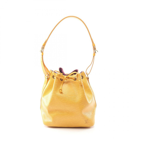 LOUIS VUITTON Petit Noe 單肩包 M44109 Epi 皮革 Tassil 黃色 二手 女士