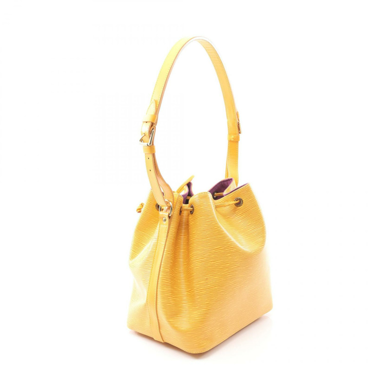 LOUIS VUITTON Petit Noe 單肩包 M44109 Epi 皮革 Tassil 黃色 二手 女士-1