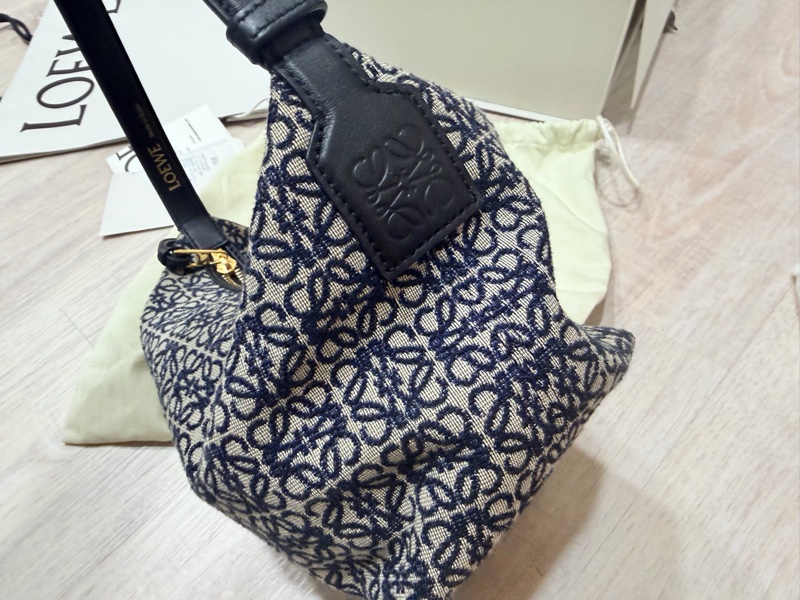 羅意威Loewe手提便當盒深藍色-1