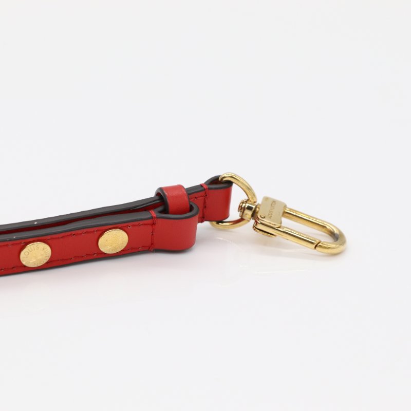 【狀況超級新】Louis Vuitton 路易威登 Noe 紅色牛皮 棕色花紋 水桶包 單肩包 斜挎包-10