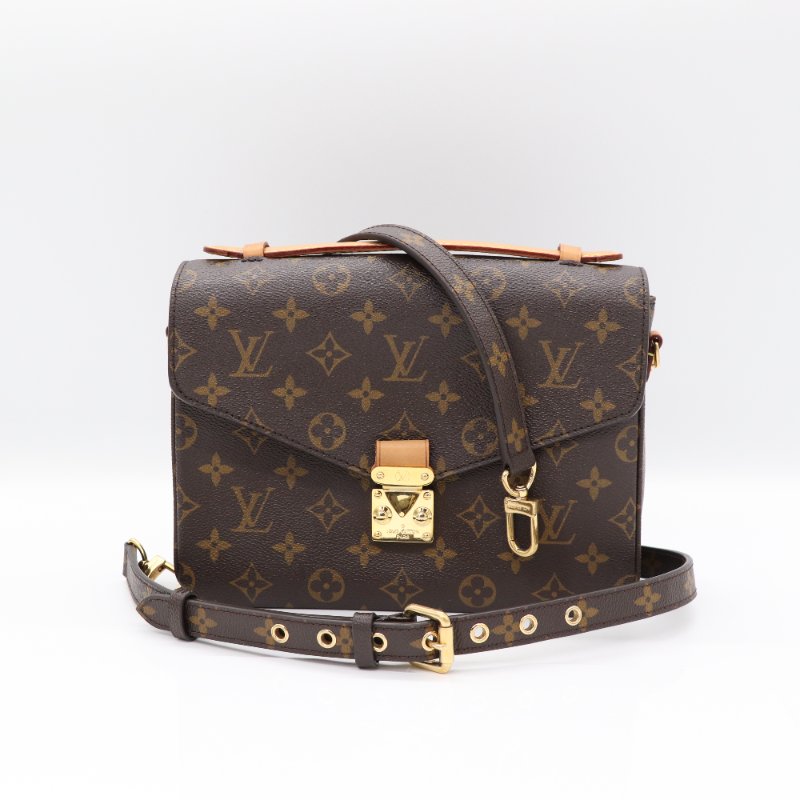 Louis Vuitton 路易威登 Pochette Métis 郵差包 棕色花紋 手提包 單肩包 斜挎包-0