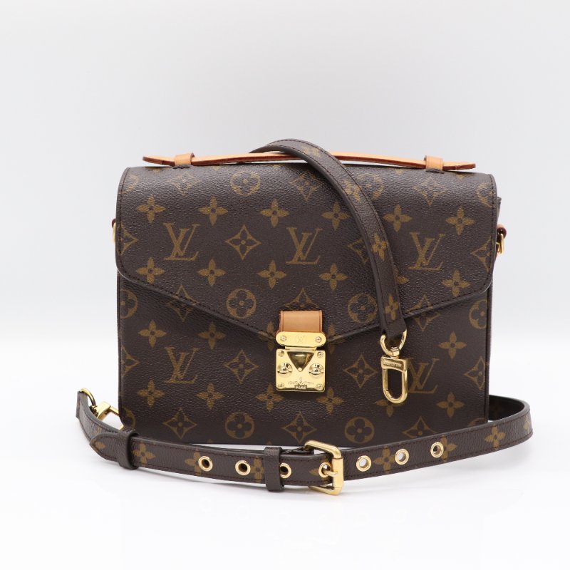 Louis Vuitton 路易威登 Pochette Métis 郵差包 棕色花紋 手提包 單肩包 斜挎包-1