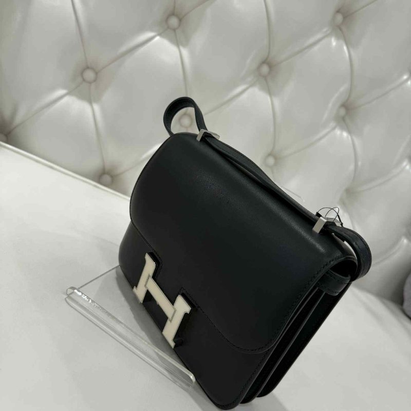 HERMES BOX白琺瑯康康19CM Z刻 黑色-2