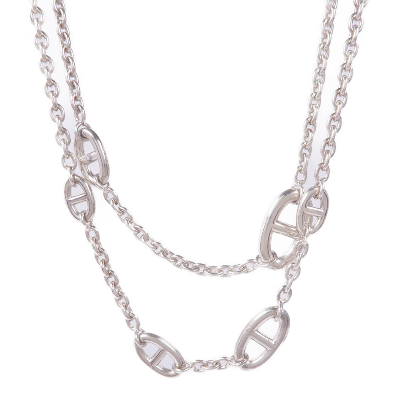 HERMES 925純銀Farandole Long Necklace 120項鍊-0