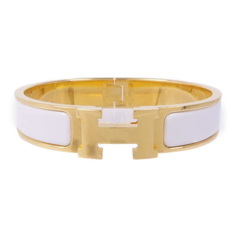 HERMES 琺瑯/金屬Clic H手鐲-0