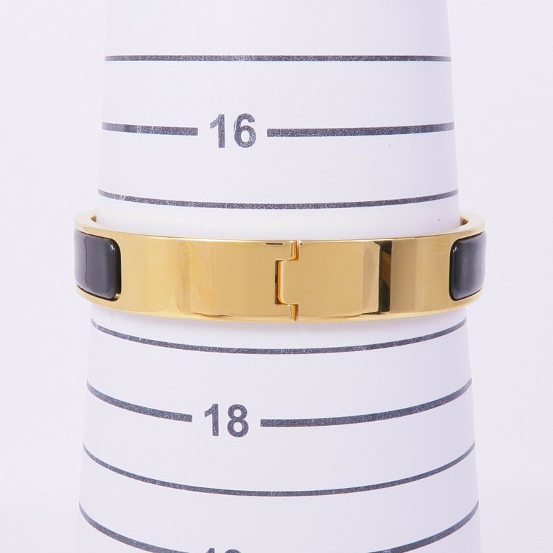 HERMES 琺瑯/金屬Clic H手鐲-8