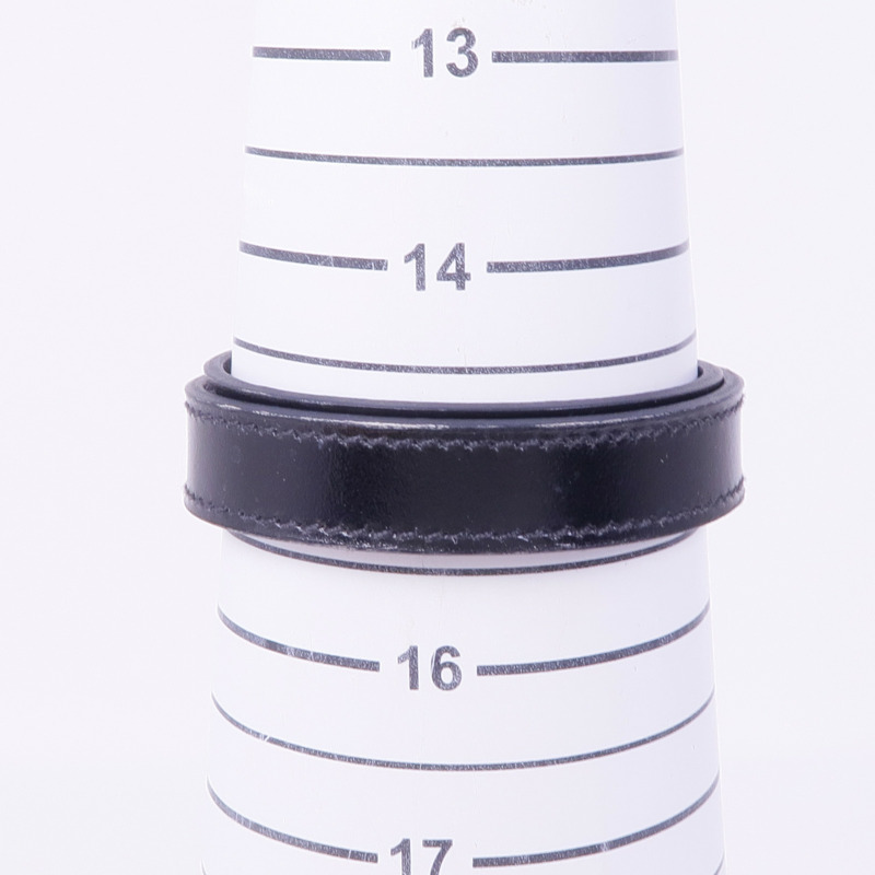 HERMES Swift皮革Kelly Double Tour Bracelet銀扣手帶Noir-11
