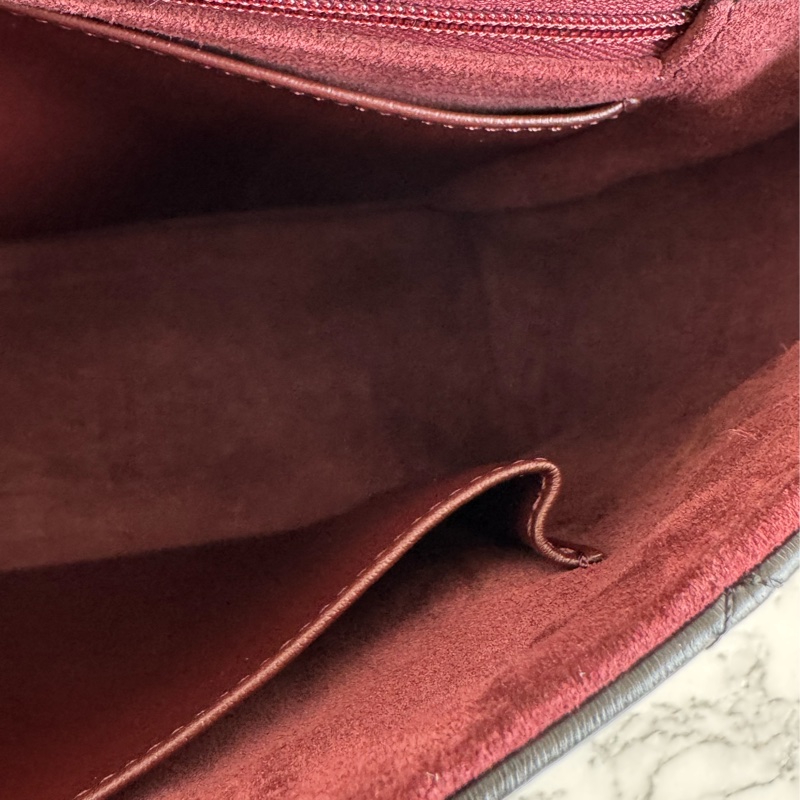 chanel黑大菱格金雙C手提肩背公事包💼-30