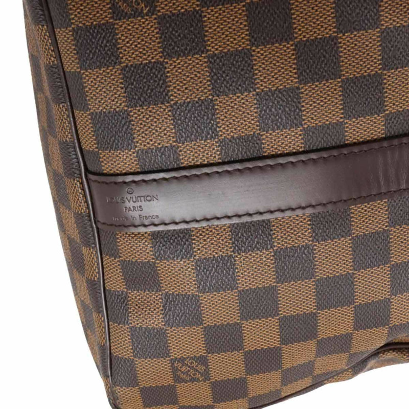 Louis Vuitton Damier Keepall Bandouliere 55 兩用波士頓單肩包,Ebene 皮革材質,N41414-6