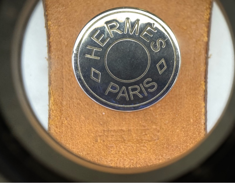 HERMÈS 雙圈 啡色 皮革 手帶-14