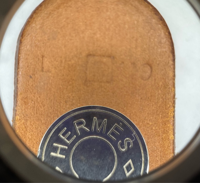 HERMÈS 雙圈 啡色 皮革 手帶-15