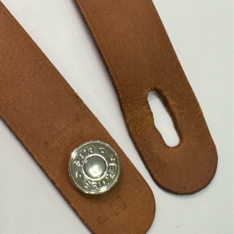 HERMÈS 雙圈 啡色 皮革 手帶-17