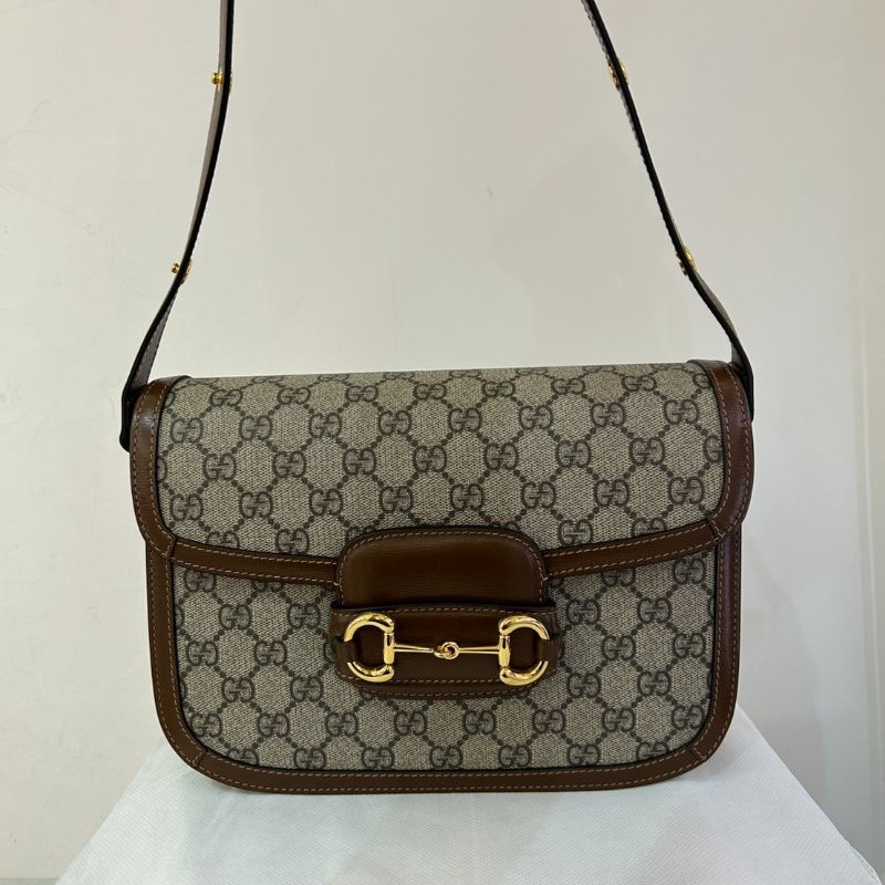 GUCCI烏木邊PVC1955口蓋包-0