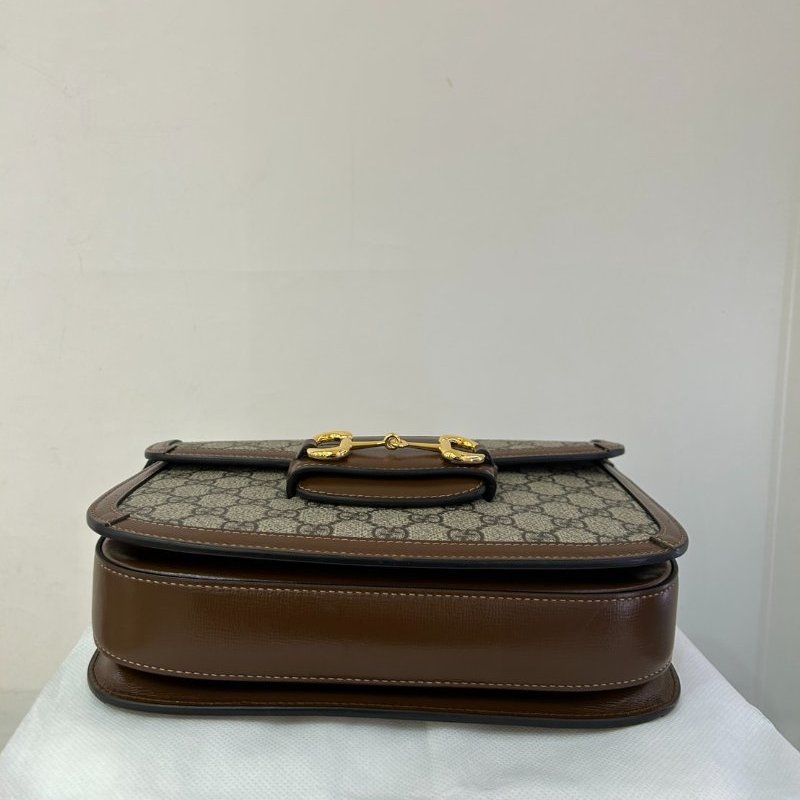 GUCCI烏木邊PVC1955口蓋包-5