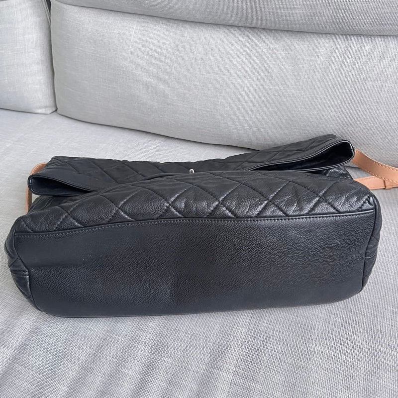 黑色絎縫魚子醬皮革 Reissue 2.55 手提斜背單肩包 #割愛價58800配銀色做舊金屬配件 時髦到不行-18