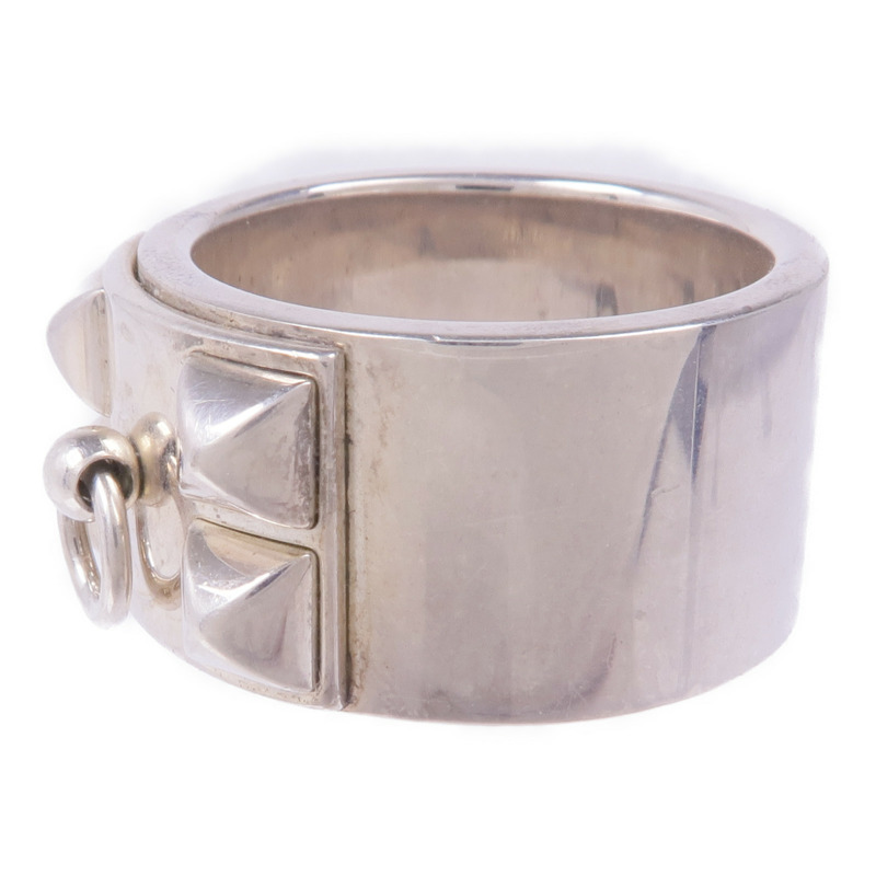 HERMES 925純銀Collier De Chien Ring戒指Hermes#56/US#7.5-2