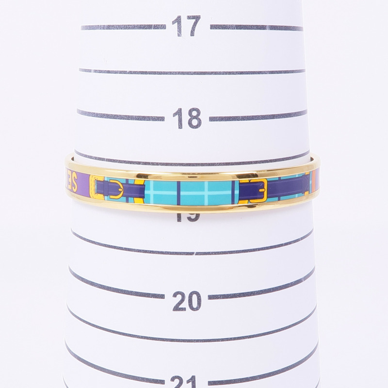 HERMES 琺瑯/金屬Bangle手鐲-7