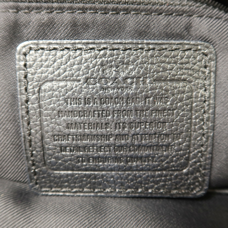COACH 牛皮皮革Shoulder Bag金扣肩背袋-5