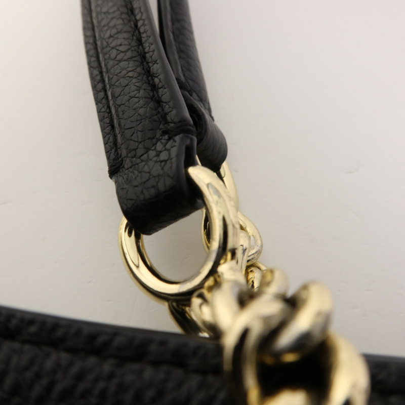 COACH 牛皮皮革Shoulder Bag金扣肩背袋-8