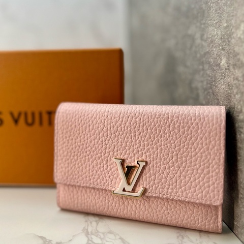 💗香緹國際精品💗 LV 粉色牛皮中夾