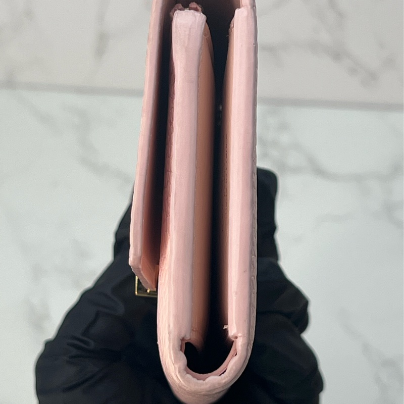 💗香緹國際精品💗 LV 粉色牛皮中夾-3