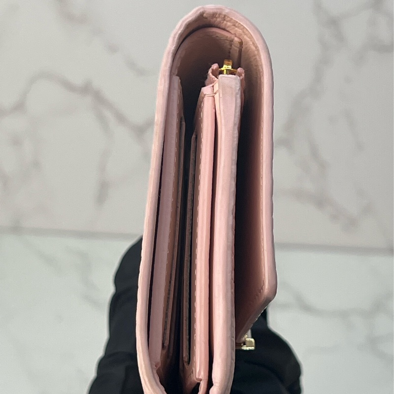 💗香緹國際精品💗 LV 粉色牛皮中夾-4