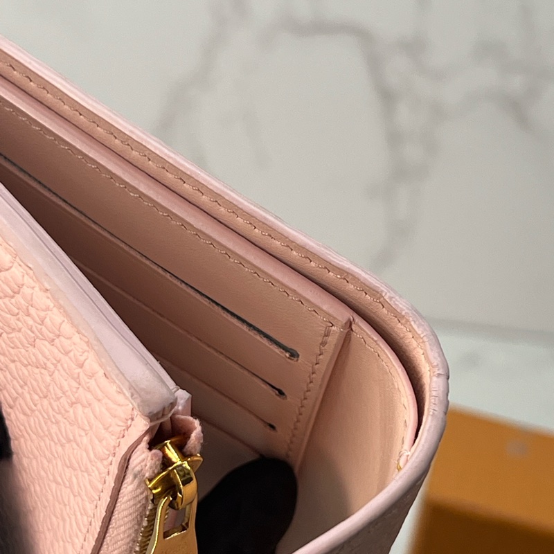 💗香緹國際精品💗 LV 粉色牛皮中夾-14