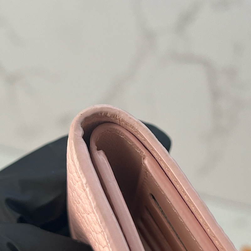 💗香緹國際精品💗 LV 粉色牛皮中夾-15