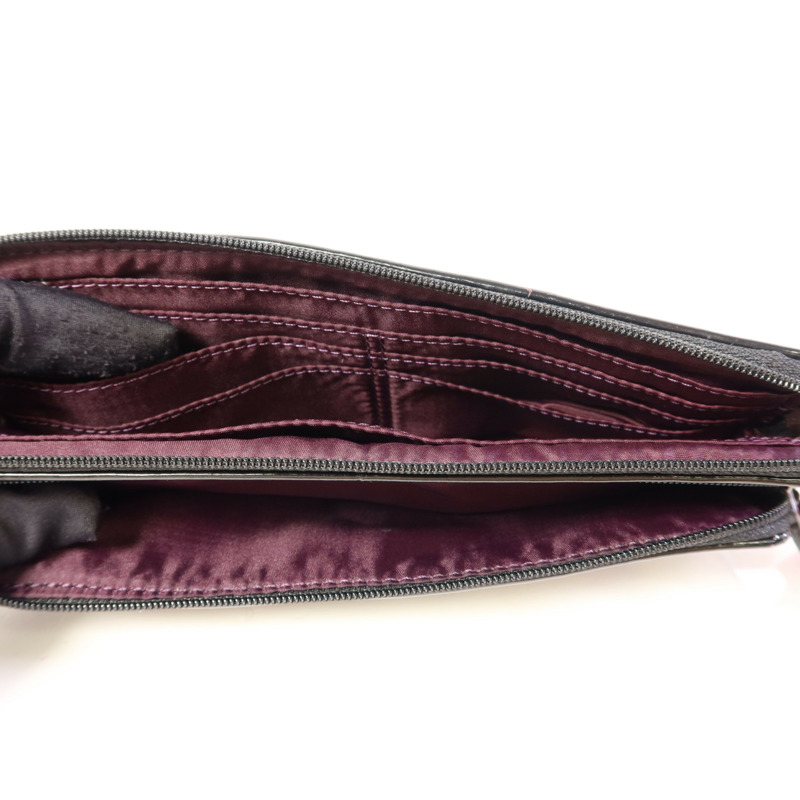 COACH 帆布Pouch wallet銀扣長錢包-6