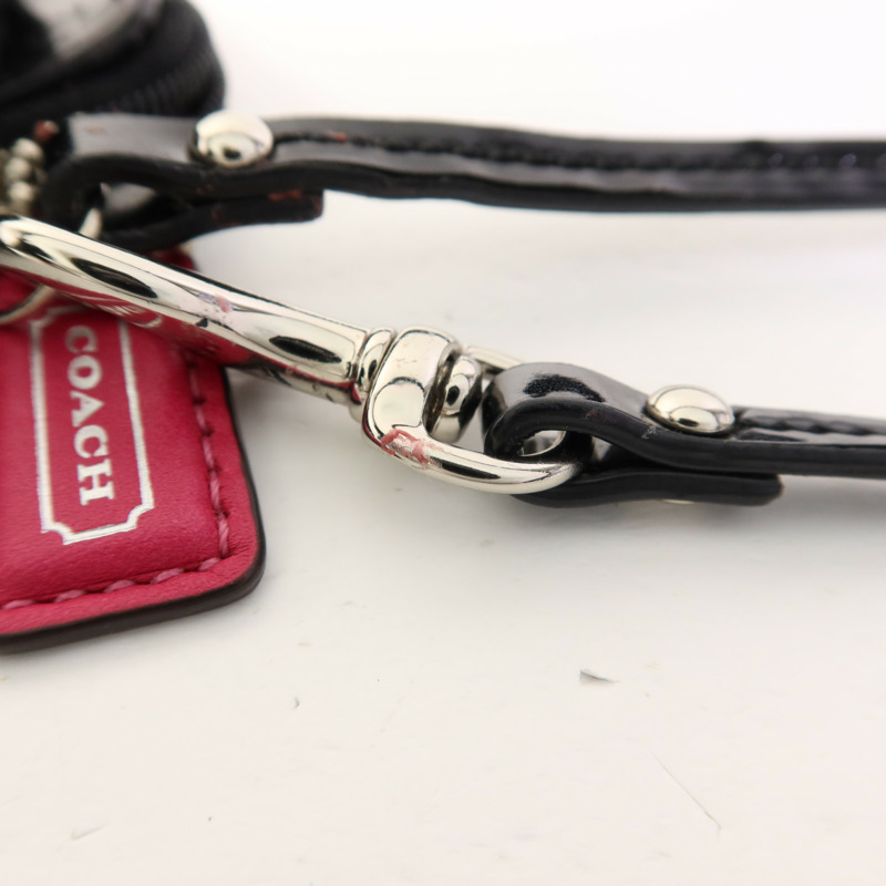 COACH 帆布Pouch wallet銀扣長錢包-9