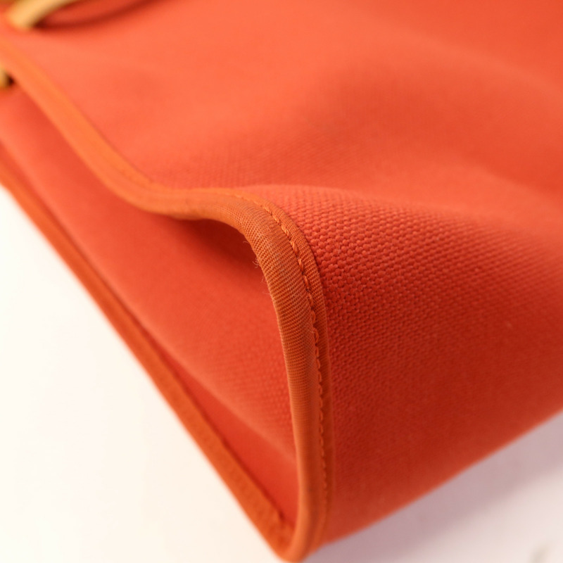 HERMES 帆布Herbag PM銀扣手挽肩背兩用袋-14