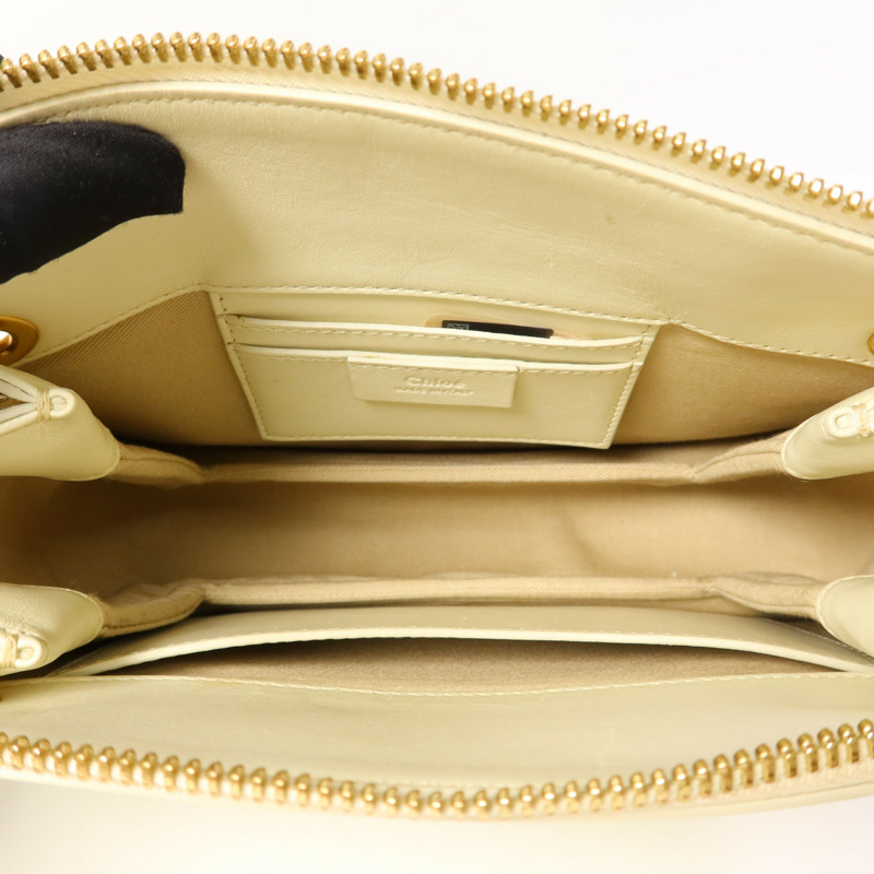 Chloe 牛皮皮革Shoulder Bag金扣肩背袋-5