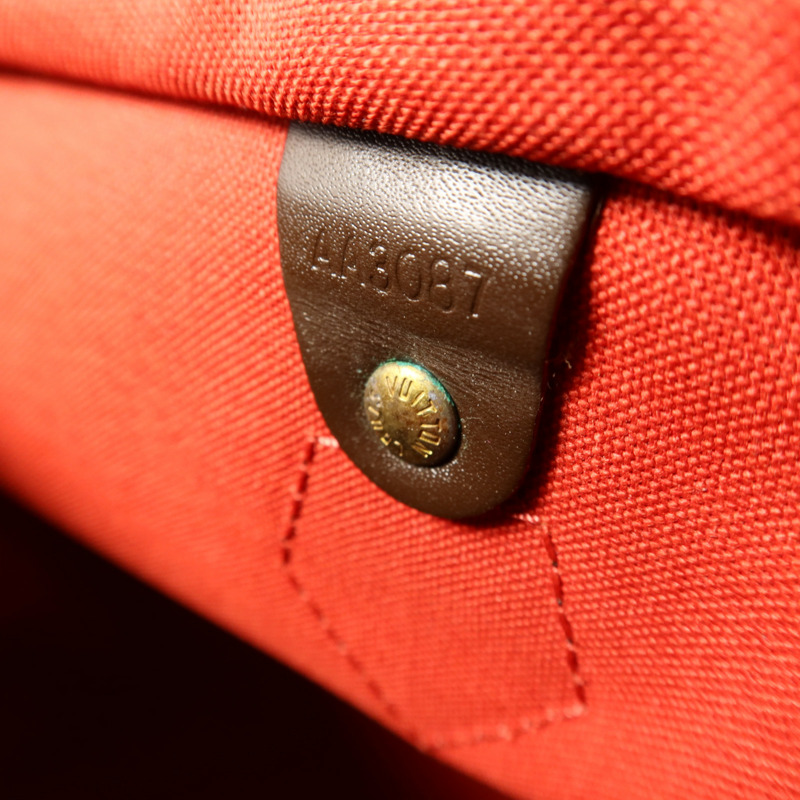 LOUIS VUITTON Damier Speedy 30金扣手挽袋-8